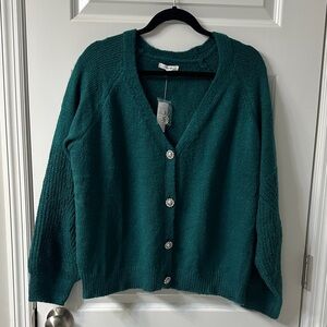 Maurices Teal Button-Up Women's Cardigan